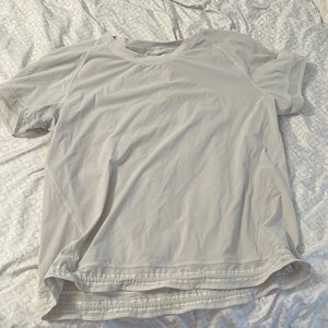 two stains. one on the back and a small one on the back of the sleeve